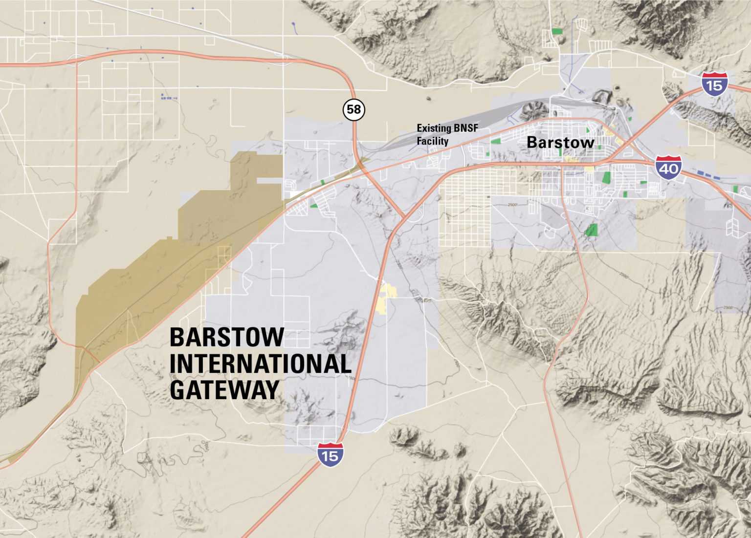 Map of Barstow
