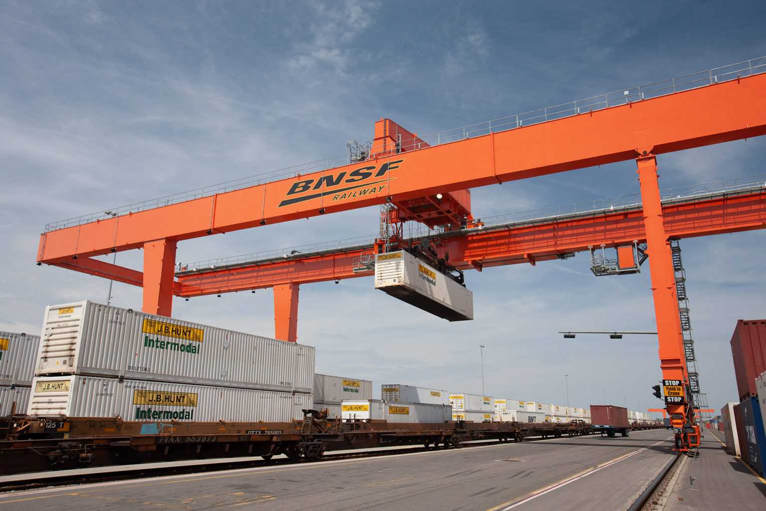 loading crane at port